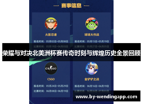 荣耀与对决北美洲杯赛传奇时刻与辉煌历史全景回顾